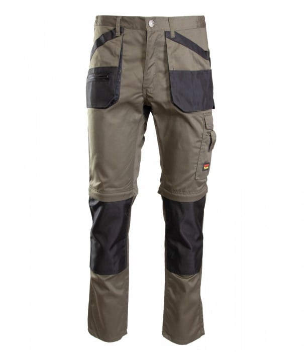 Spodnie robocze do pasa BRIXTON PRACTICAL khaki, z odpinanymi nogawkami
