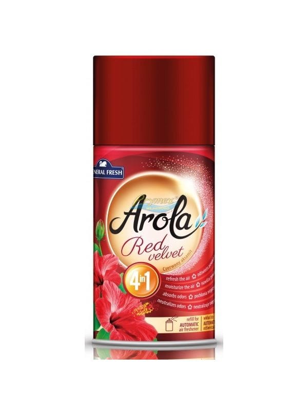 Wkład do automatu odświeżacz powietrza AROLA GENERAŁ FRESH 4W1 CZERWONY AKSAMIT