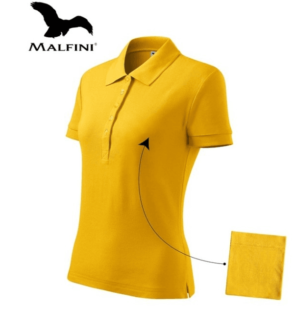 Koszulka polo damska MALFINI 213 „L” żółta