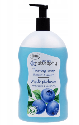 Mydło piankowe z gliceryną NATURAPHY BORÓWKOWE 1L