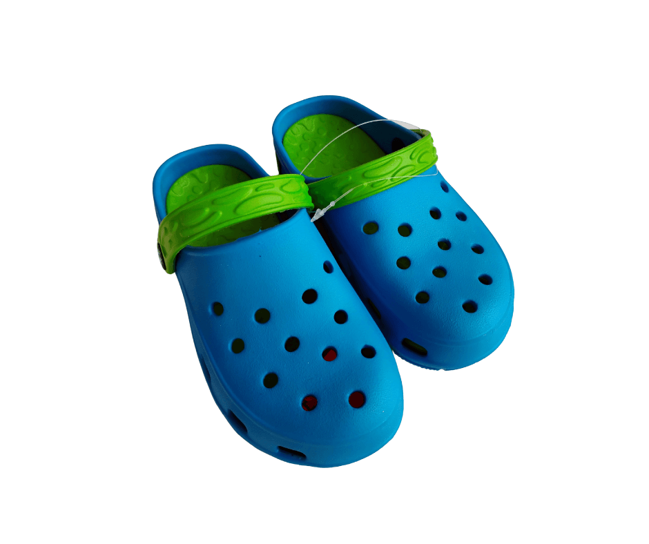 Chodaki F-401 dziecięce niebiesko-zielone