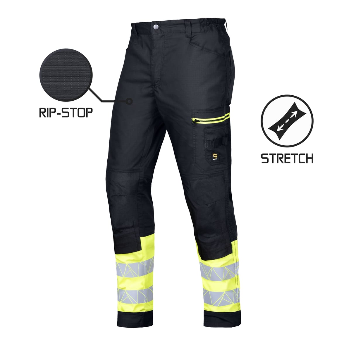 Spodnie robocze do pasa MEGA WORK RIP-STOP STRETCH