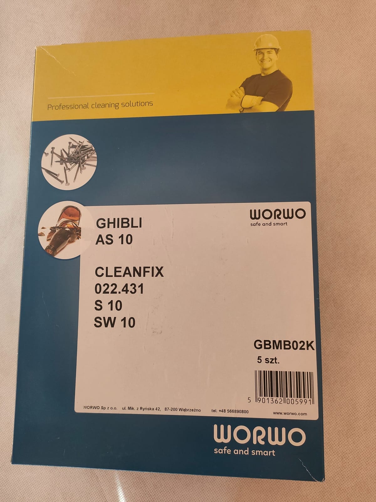 Worki do odkurzacza WORWO GBMB02K ST7 5SZT