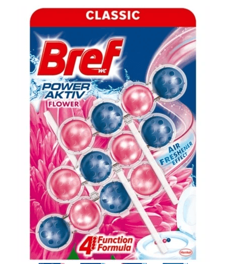 Kostka WC BREF POWER AKTIV FLOWER 3X50G