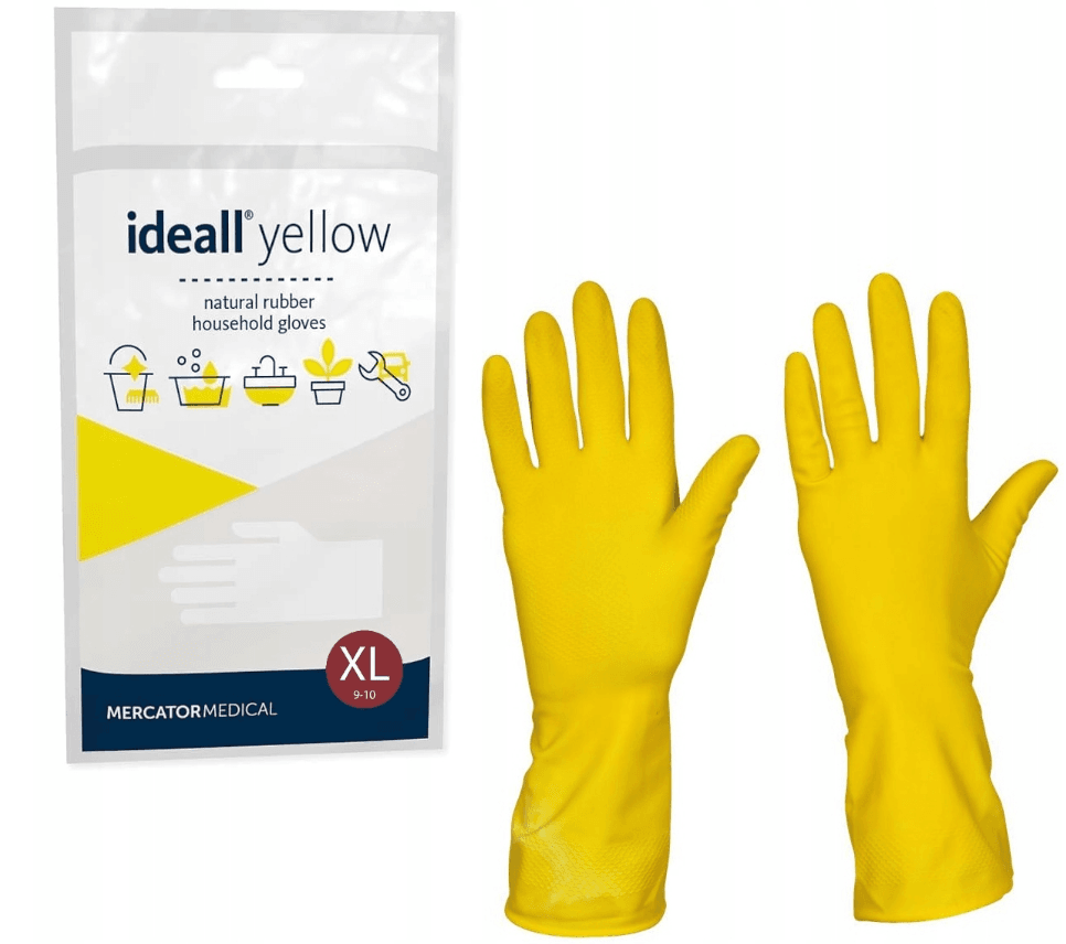Rękawice ochronne gumowe IDEALL YELLOW „XL”