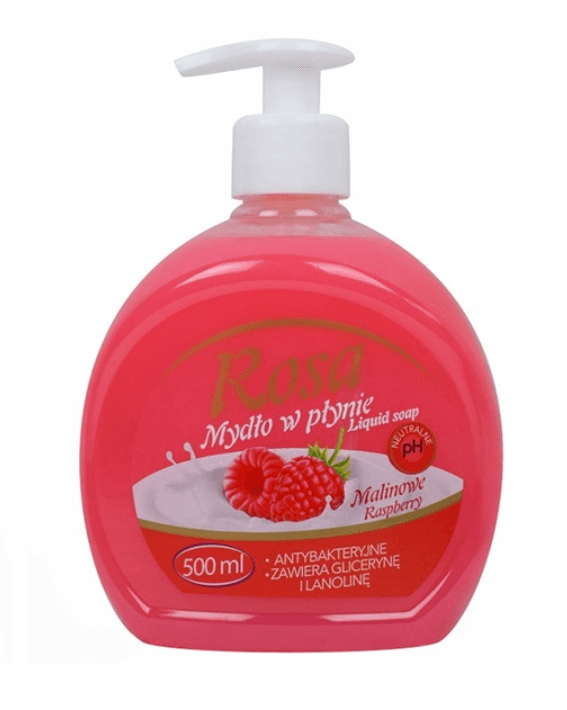 Mydło w płynie kremowe ROSA 500ML DOZOWNIK MALINA