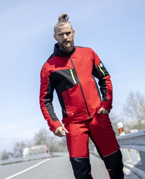 Bluza robocza 4XSTRETCH H6610 czerwona