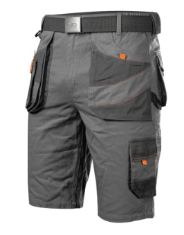 Spodenki robocze bawełniane NEO 81-331 szare
