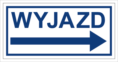 Znak Wyjazd prawo, płyta