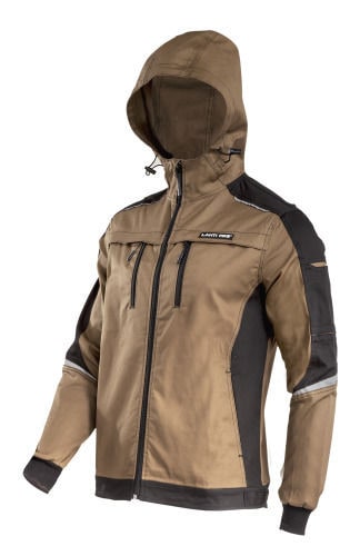 Bluza robocza L40415 brązowo-czarna