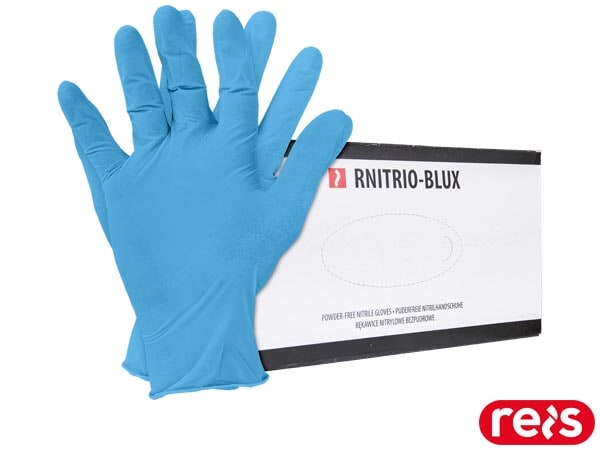 Rękawice ochronne nitrylowe RNITRIO-BLUX