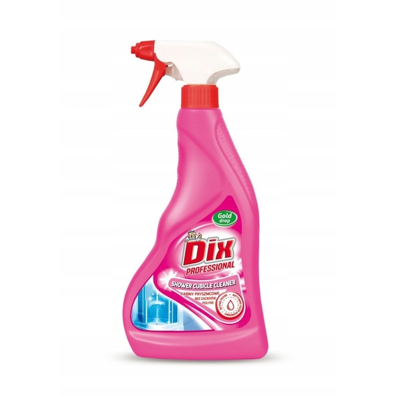 Płyn do czyszczenia kabin prysznicowych GOLD DROP DIX SPRAY 500ml.