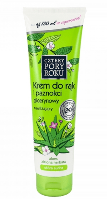 Krem do rąk nawilżający CZTERY PORY ROKU ALOESiZIELONA HERBATA 130ML