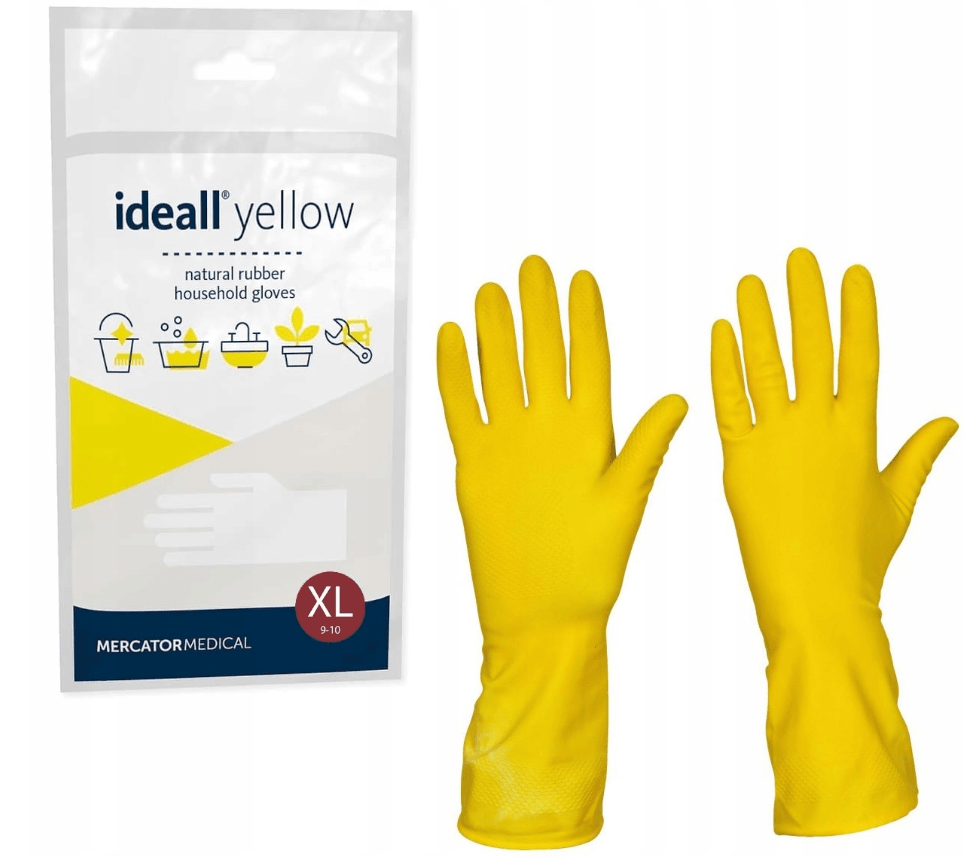 Rękawice ochronne gumowe IDEALL YELLOW „XL”