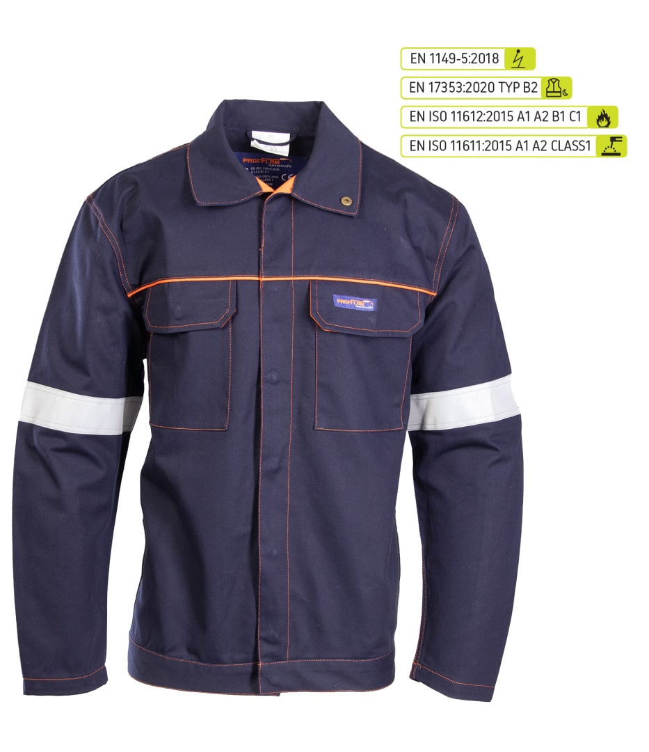 Bluza robocza PROFLAM ANTISTATIC PROF1 100%bawełna”58″