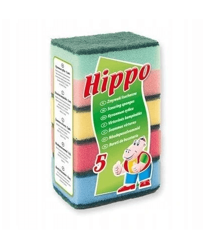 Zmywak gąbka HIPPO 5 szt.