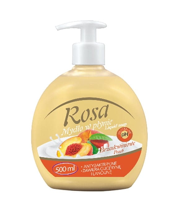 Mydło w płynie kremowe ROSA 500ML DOZOWNIK BRZOSKWINIA
