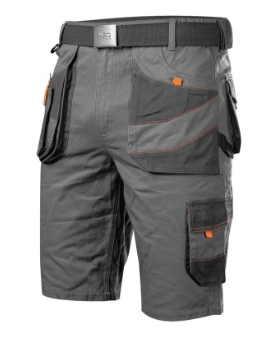 Spodenki robocze bawełniane NEO 81-331 szare