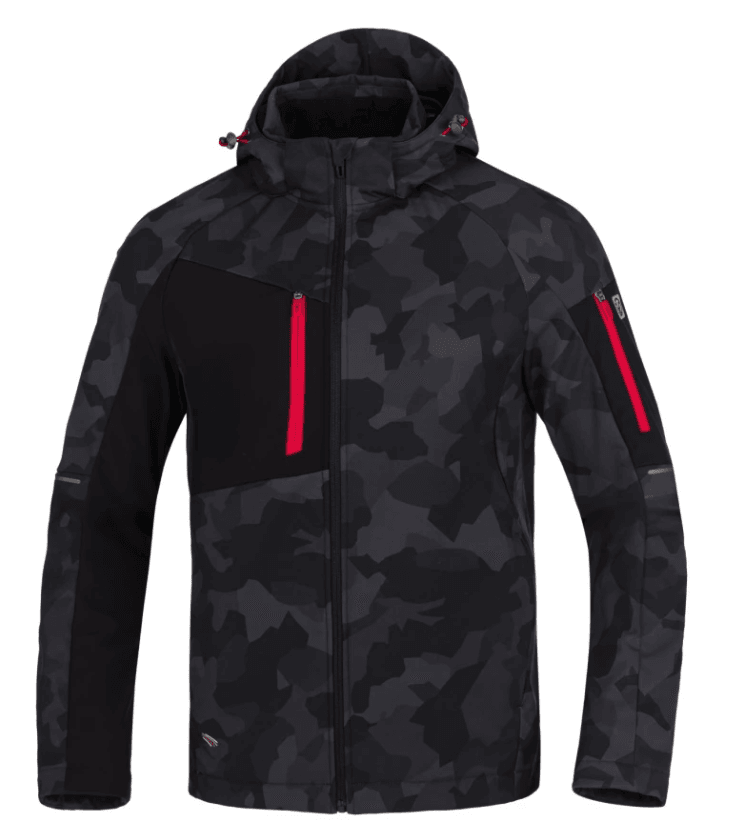 Kurtka softshell CREATRON CAMO H6696 „4XL” czarna