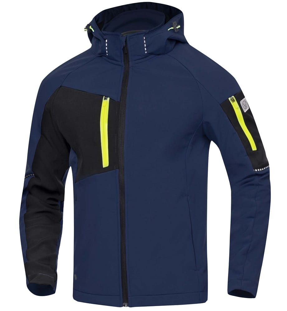 Kurtka softshell H6695 ciemnoniebieska