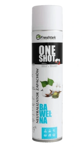 Odświeżacz powietrza FRESHTEK BAWEŁNA ONE SHOT 600ML