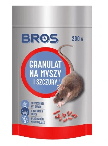 Granulat na myszy i szczury BROS 200G