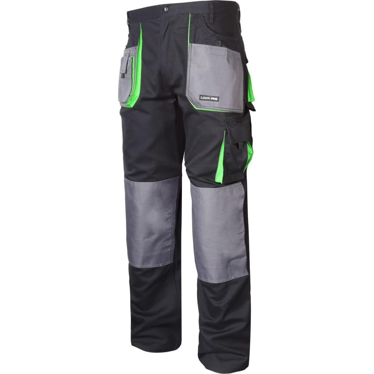 Spodnie robocze do pasa L40506 czarno-zielone