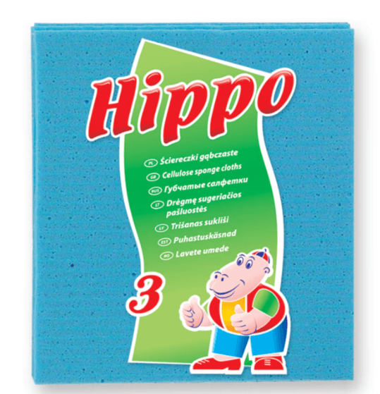 Ścierka gąbczasta HIPPO 3 szt.