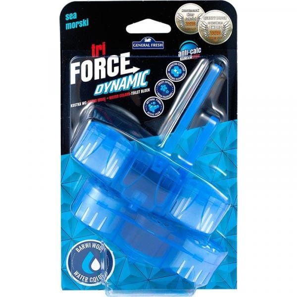 Kostka WC GENERAL FRESH TRI FORCE DYNAMIC 45G MORZE