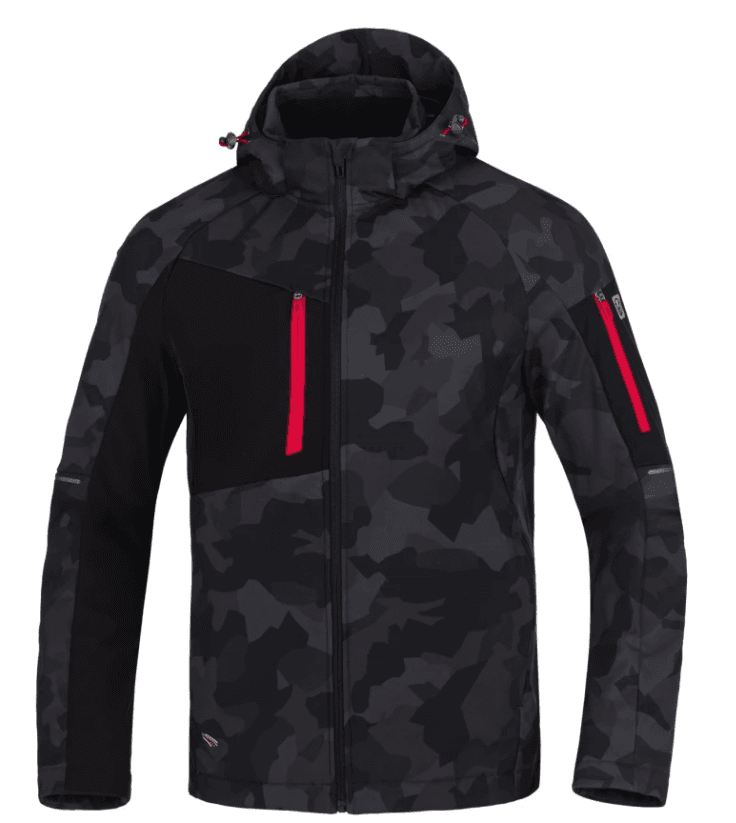 Kurtka softshell CREATRON CAMO H6696 „4XL” czarna