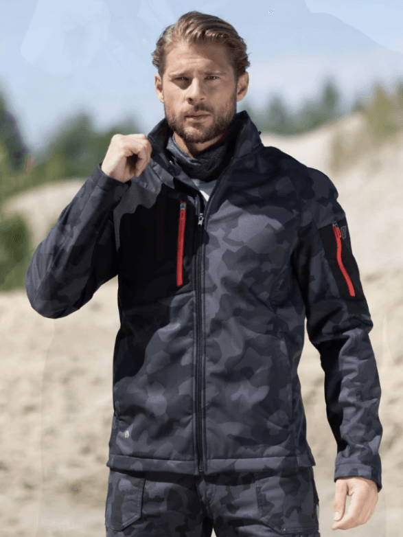 Kurtka softshell CREATRON CAMO H6696 „4XL” czarna