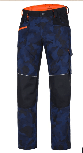 Spodnie do pasa H6638 CAMO „50” niebieskie