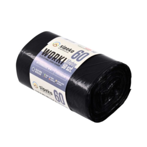 WORKI 60L / 50szt ECOSTRONG MOCNE CZARNE LDPE