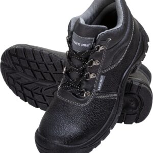 TRZEWIKI SKÓRZANE CZARNO-SZARE S3 SRC LAHTI L30122