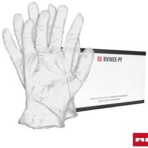 RĘKAWICE VINYLOWE RVINEX-PF "XL" 100SZT.