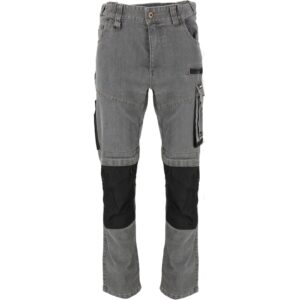 SPODNIE JEANSOWE SZARE STRETCH ZE WZMOCN. L40542
