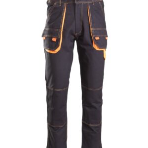 SPODNIE ROBOCZE BRIXTON SPARK DO PASA CZARNO-POMARAŃCZOWY "54"