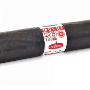 WORKI 120L / 25szt ECOSTRONG MOCNE CZARNE LDPE