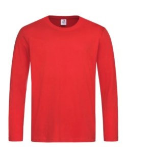 KOSZULKA T-SHIRT STEDMAN ST 2500_SRE  DŁUGI RĘKAW CZERWONA "S"