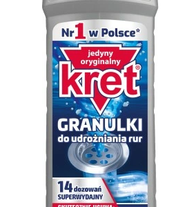 UDRAŻNIACZ DO RUR GRANULKI KRET 800g