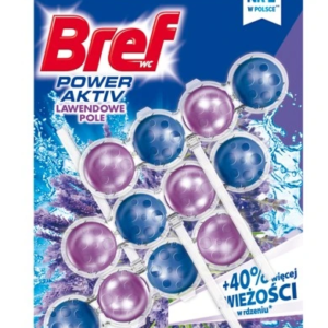 KOSTKA WC BREF POWER AKTIV LAVENDA 3X50G / ZAWIESZKA
