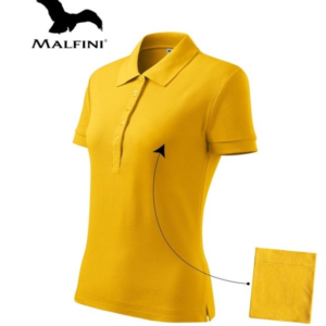 KOSZULKA POLO DAMSKA MALFINI 213 ŻÓŁTY "L"