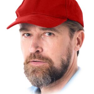 CZAPKA DRELICHOWA Z DASZKIEM REIS CZLUX CZERWONA