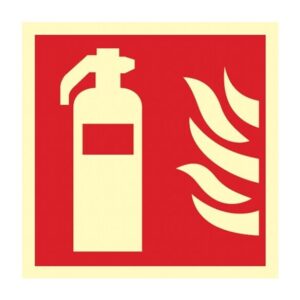 ZNAK GAŚNICA 150X150 PŁYTA BF001C1PS