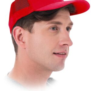 CZAPKA DRELICHOWA Z DASZKIEM REIS CZMESH CZERWONA