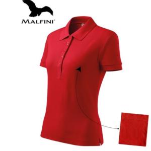 KOSZULKA POLO DAMSKA MALFINI 213 CZERWONA "2XL"