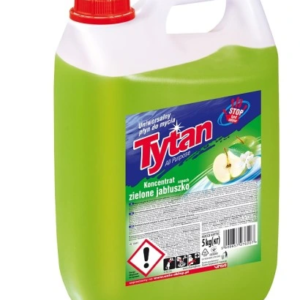 PŁYN DO PODŁÓG UNIWERSALNY TYTAN 5L ZIELONE JABŁKO
