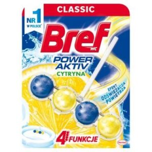 KOSTKA WC BREF POWER AKTIV LEMON 50G /ZAWIESZKA