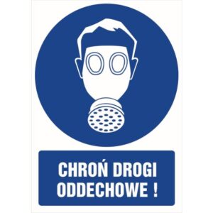 ZNAK CHROŃ DROGI ODDECHOWE PŁYTA