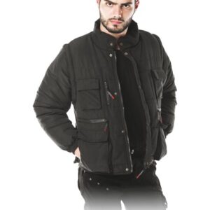 KURTKA ROBOCZA OCIEPLANA CZAPLA CZARNA